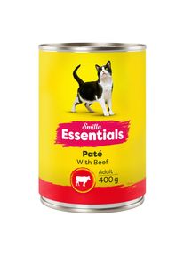 12ks-12x400g Smilla Essentials Paté v konzervě hovězí vlhké krmivo pro kočky