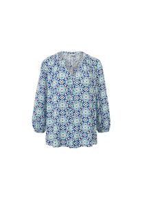 Tchibo - Tunikov&aacute; halenka - pro ženy - vel. 40 - barva: modr&aacute;/s potiskem