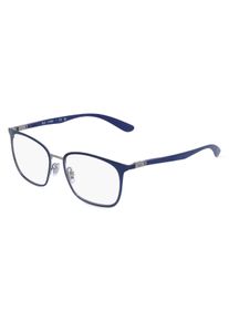 Ray-Ban RX6486 unisex br&yacute;le | Obruba: čtvercov&yacute;, u&scaron;lechtil&aacute; ocel, modr&aacute;