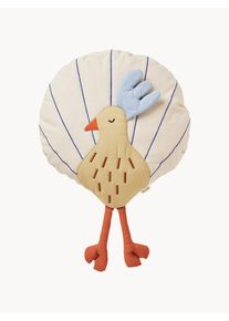 Ferm Living Kids Polštář z organické bavlny Peacock Barevná Bavlna, Organická bavlna Š 41 cm, D 56 cm