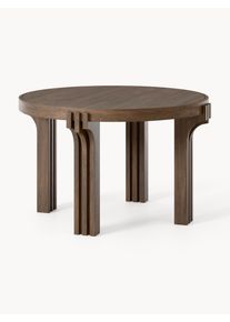 Kulatý dřevěný jídelní stůl Nolan, různé velikosti Hnědá Dřevo, Masivní dřevo Ø 124 cm | Westwing Collection