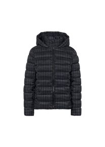 Tchibo - Pro&scaron;&iacute;van&aacute; bunda s kapuc&iacute; a potiskem - pro ženy - vel. 36 - barva: čern&aacute;/s potiskem