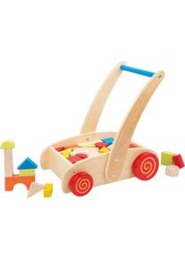 small foot Chodítko dřevěné kostky ve vozíku