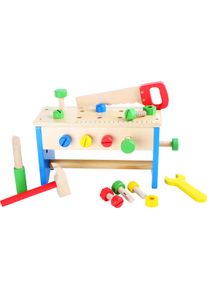Ourbaby foot Dřevěn&yacute; pracovn&iacute; stůl a box n&aacute;řad&iacute;m 2v1