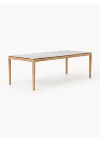 Jídelní stůl s deskou v mramorovém vzhledu Jackson, různé velikosti Hnědá Masivní dřevo, Dřevo Š 235 cm, V 100 cm | Westwing Collection