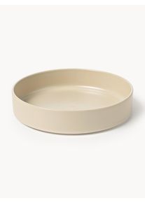 Sada ručně vyrobených talířů na těstoviny Lowri, 4 díly Béžová Keramika Ø 21 cm | Westwing Collection