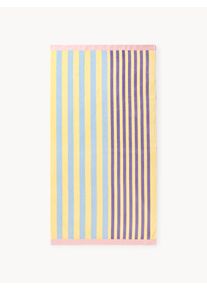 Pruhovaná koupelnová osuška Alvaro Barevná Bavlna Š 90 cm, D 170 cm | Westwing Collection