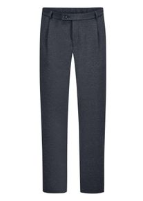 Velké Velikosti - Bugatti - Melírované kalhoty Flex-City s lyocellem a záhyby, zúžený střih - 42/34 - Modrá