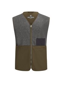 Velké Velikosti - MOS MOSH Gallery - Podšitá fleecová vesta s velkými kapsami - 3XL - Antracit