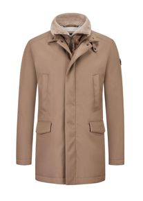 Velk&eacute; Velikosti - JOOP! - Parka s odn&iacute;matelnou vložkou a umělou kože&scaron;inou - 60 - B&eacute;žov&aacute;