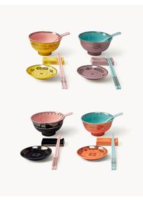 POLSPOTTEN Sada ručně vyrobeného nádobí Asian, pro 4 osoby (20 dílů) Barevná Porcelán Pro 4 osoby (20 dílů)