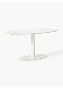 Oválný mramorový jídelní stůl Miley Bílá Mramor Š 180 cm, V 90 cm | Westwing Collection