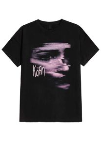 Korn - Chopped Face - Tričko - Černá - XL - 100% bavlna,Trikot