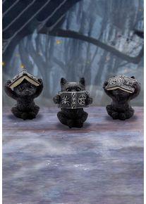Nemesis Now - Three Wise Spell Cats - Figurka - Černá - Onesize - Pryskyřice,Pryskyřice