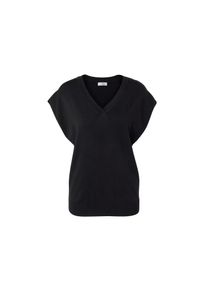 Tchibo - Svetr z jemn&eacute;ho &uacute;pletu s kr&aacute;tk&yacute;m ruk&aacute;vem - pro ženy - vel. S 36/38 - barva: čern&aacute;