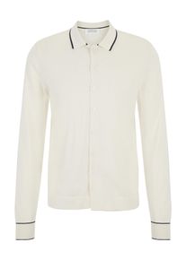 Guido Maria Kretschmer Men Muži Kardigan 'Torge' černá / barva bílé vlny M