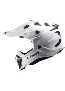 LS2 MX700 Subverter Evo II Solid, motocross helmet , color: White , size: 3XL