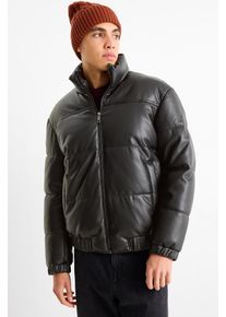 C&Amp;A Prošívaná bunda-imitace kůže, Černé, Größe: M