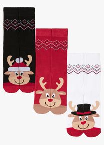 Termo ponožky (3 páry v balení) | Bílá | Vel. 35-38 | Froté| bonprix