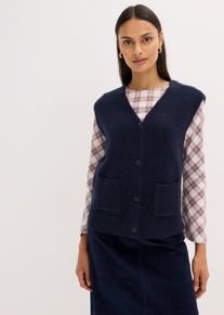 Pleten&aacute; vesta | Modr&aacute; | Vel. 36/38 (S) | bonprix