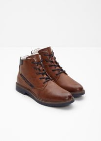 Kožen&aacute; &scaron;něrovac&iacute; kotn&iacute;kov&aacute; obuv značky Bugatti | Hněd&aacute; | Vel. 41 | hladk&aacute; kůže| bonprix