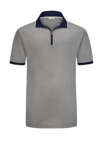 Velké Velikosti - Paul & Shark - Vzorované polokošile s krátkým zipem - 3XL - Světle Modrá