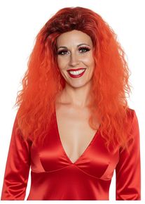 maskworld Parrucca con criniera rossa selvaggia