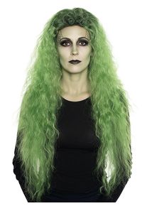maskworld Wilde grüne Mähne Perücke