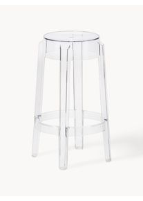 Kartell Barová stolička Charles Ghost Transparentní Umělá hmota Ø 46 cm, V 65 cm