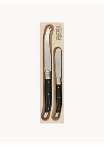 Laguiole by André Verdier Sada nožů na sýr Debutant, 2 díly Světlé dřevo, Černá, Stříbrná Dřevo, Umělá hmota, Kov Sada s různými velikostmi