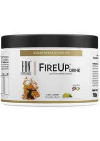 HBN Supplements FireUp Drink, 250 g Dose, Ice Tea Lemon