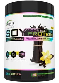 Genius Nutrition 100% Soy Protein Isolate, 900 g Dose, Vanilla