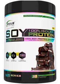 Genius Nutrition 100% Soy Protein Isolate, 900 g Dose, Chocolate