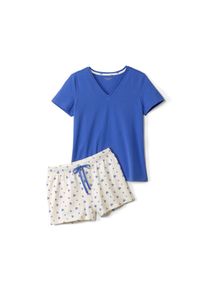 Tchibo - Krátké pyžamo - pro ženy - vel. S 36/38 - barva: modrá