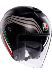 AGV Irides Bologna, open face helmet , color: Matt Black/Grey/Red/Green , size: XL