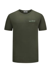 Velk&eacute; Velikosti - Replay - T&iacute;lko s pevnou l&aacute;tkou a v&yacute;&scaron;ivkou loga - 5XL - Olive