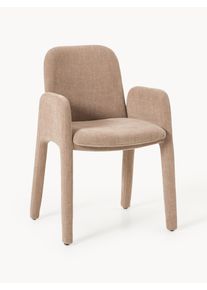 Čalouněné křeslo Selena Hnědá Umělé vlakno Š 59 cm, H 56 cm | Westwing Collection