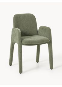 Čalouněné křeslo Selena Zelená Umělé vlakno Š 59 cm, H 56 cm | Westwing Collection