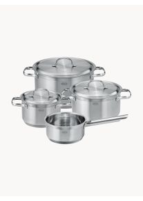 R&ouml;sle R&Ouml;SLE Sada n&aacute;dob&iacute; z nerezov&eacute; oceli Pureelements, 4 d&iacute;ly Stř&iacute;brn&aacute; Kov Sada různ&yacute;ch velikost&iacute;