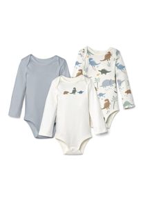 Tchibo - Body s dlouh&yacute;m ruk&aacute;vem - pro miminko - vel. 74/80 - barva: modr&aacute;/s potiskem