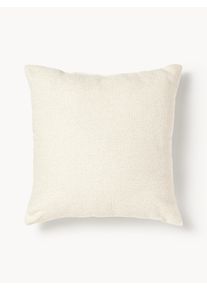 Bouclé exteriérový polštář Alka Bílá Umělé vlakno, Bouclé Š 45 cm, D 45 cm | Westwing Collection