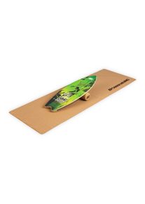 BoarderKING Indoorboard Wave, balanční deska, podložka, válec, dřevo/korek