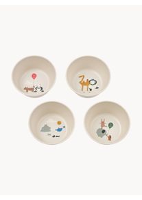 Liewood Sada dětských misek Cees, 4 díly Barevná, Žlutá, Bílá Umělé vlakno, Látka Ø 13 cm, V 7 cm
