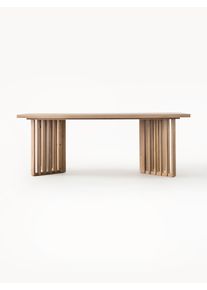 Gallery Direct Jídelní stůl z dubového dřeva Okayama, 200x100 cm Hnědá Dřevo, Masivní dřevo Š 200 cm, H 100 cm