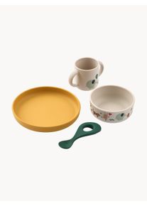 Liewood Sada dětského nádobí Vivi, 4 díly Barevná, Žlutá, Zelená, Bílá Umělé vlakno, Látka Sada různých velikostí