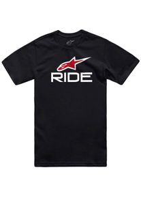 Alpinestars Ride 4.0 CSF, t-shirt , color: Black/White/Red , size: XL