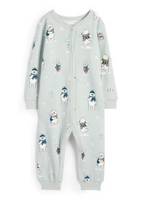 C&Amp;A Medvídek Pú-pyžamo pro miminka-s plyšovou vnitřní stranou, Zelené, Größe: 92