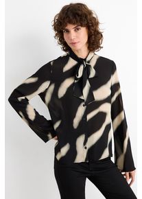 C&Amp;A Šifonová halenka-se vzorem, Černé, Größe: 42