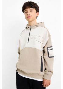 C&Amp;A Mikina s kapucí, Hnědé, Größe: 140