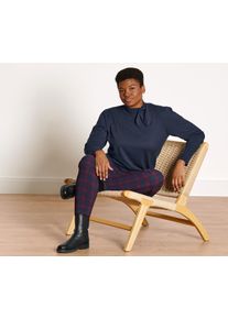 Tchibo - Svetr z jemné pleteniny s mašličkovým detailem - pro ženy - vel. XL 48/50 - barva: modrá